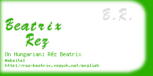 beatrix rez business card